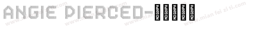 Angie Pierced字体转换